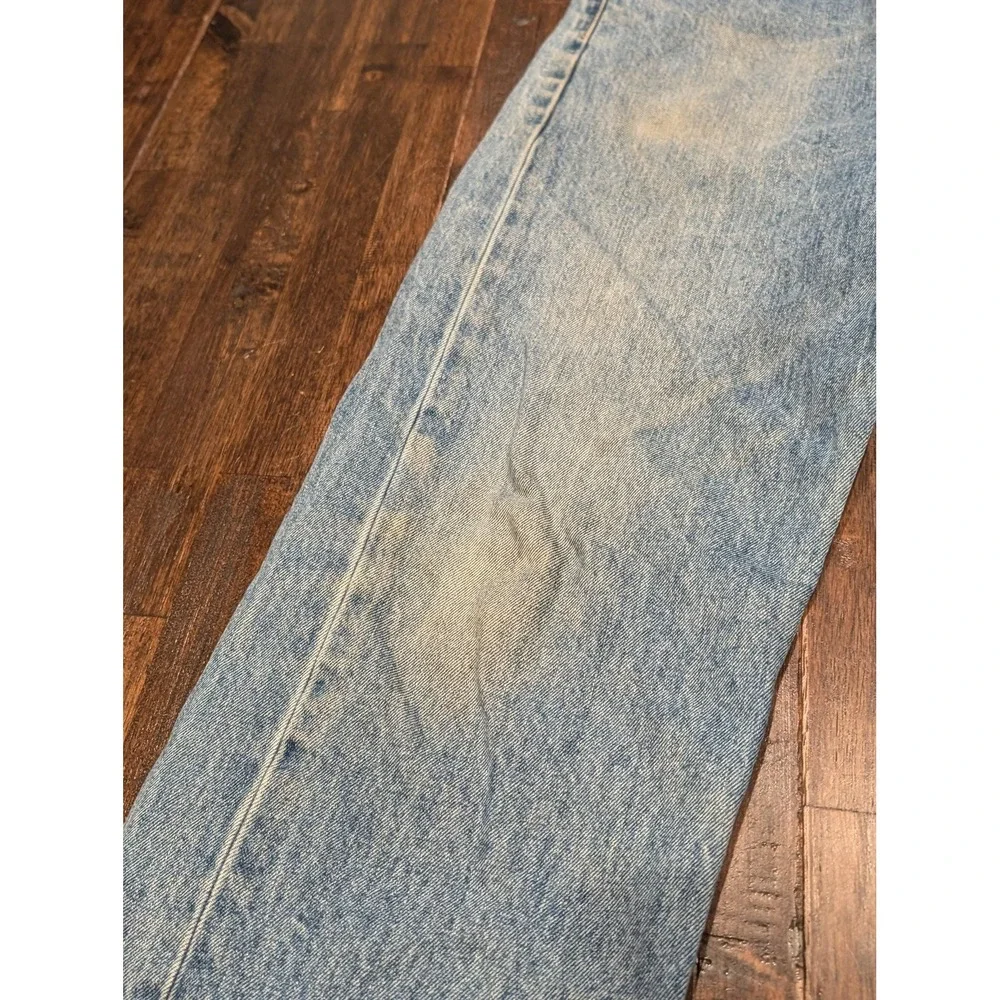 Levis 505 Jeans‎ Mens 36x32 Blue Denim Straight Leg Zip Fly Red Tab Medium Wash